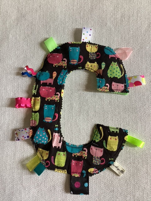 Sensory | Crinkle Toy Letter C