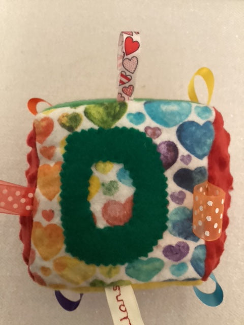 Sensory | Crinkle Toy Letter D Block
