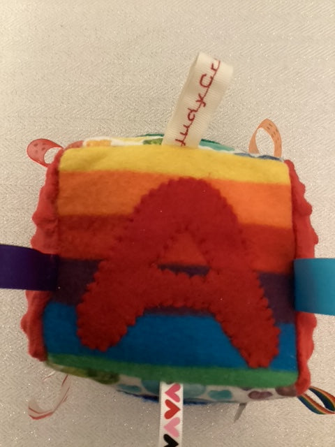 Sensory | Crinkle Toy Letter A Block