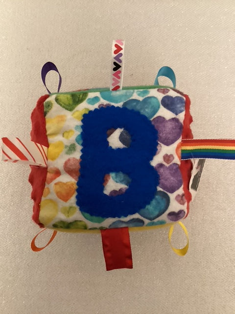 Sensory | Crinkle Toy Letter B Block
