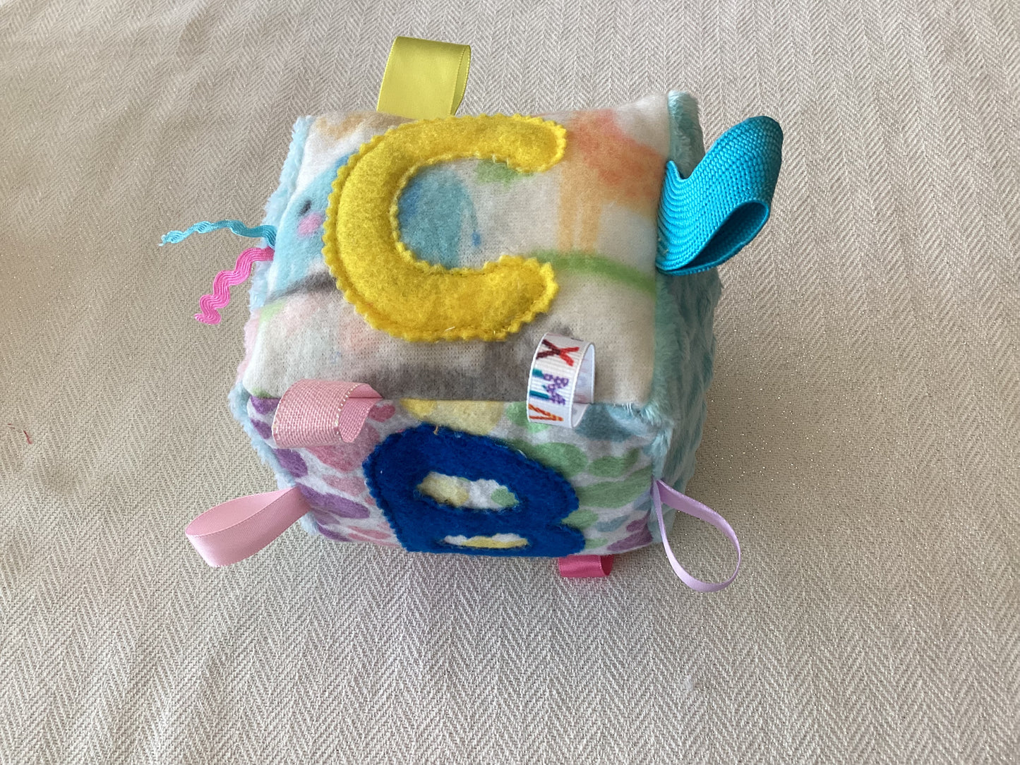 Sensory | Crinkle Toy A B C D Letter Block