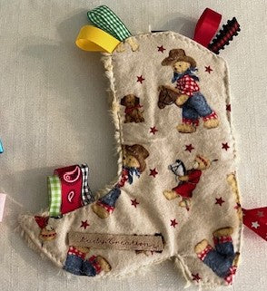 Sensory | Crinkle Toy Cowbot Boot Tedy Bear