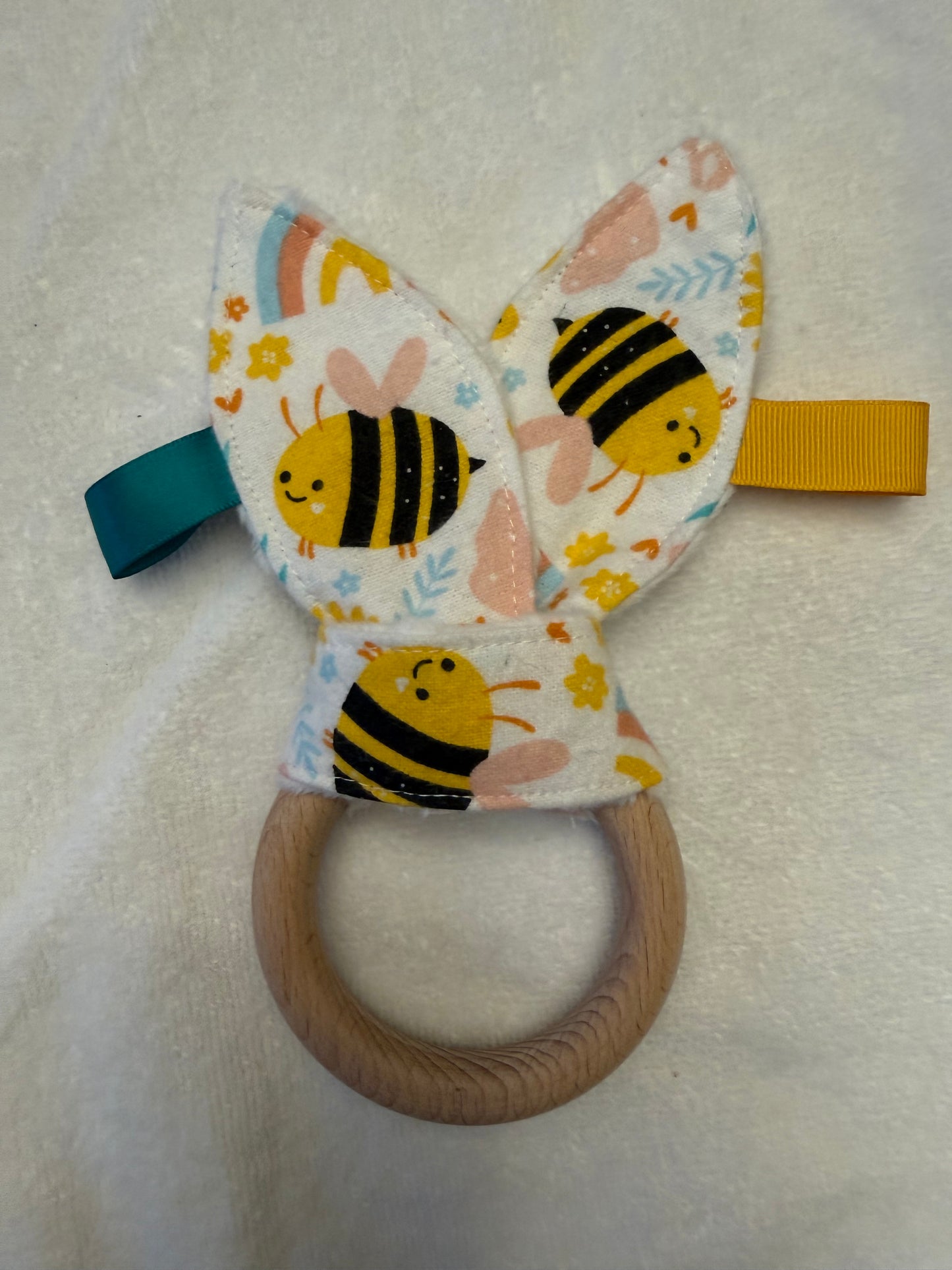 Sensory | Bunny Crinkle Teething Ring