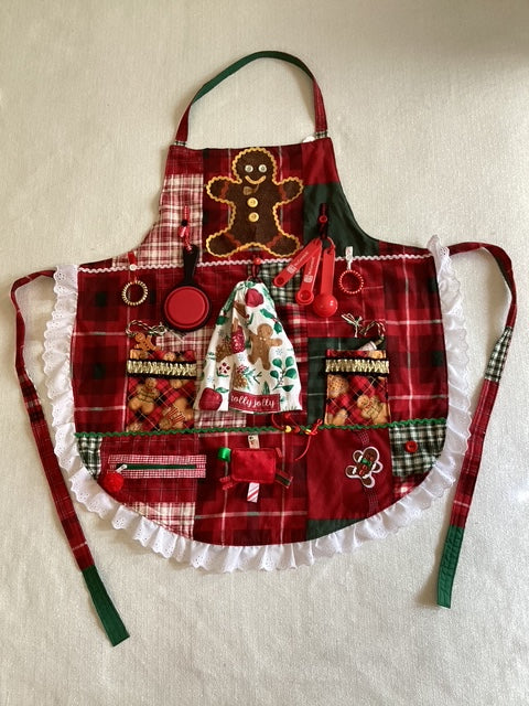 Sensory | Adult Fidget Apron Gingerbread Man Baking
