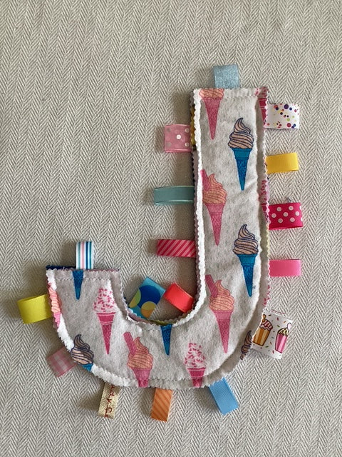 Sensory | Crinkle Toy Letter J