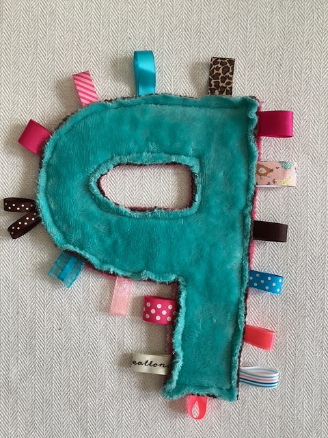 Sensory | Crinkle Toy Letter P