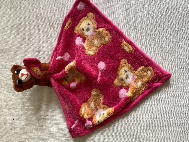 LOVIE Collection | Teddy Bear Fushia Pink Hearts