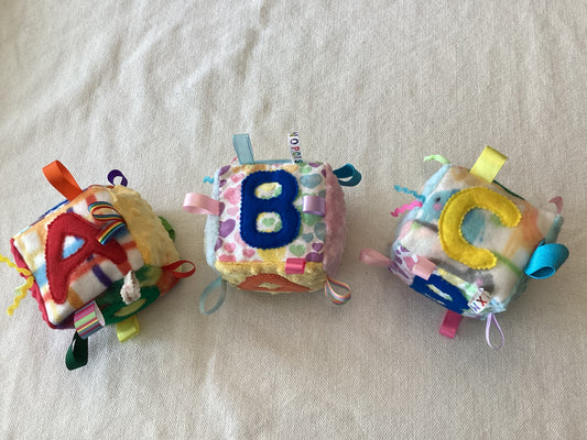 Sensory | Crinkle Toy A B C D Letter Block