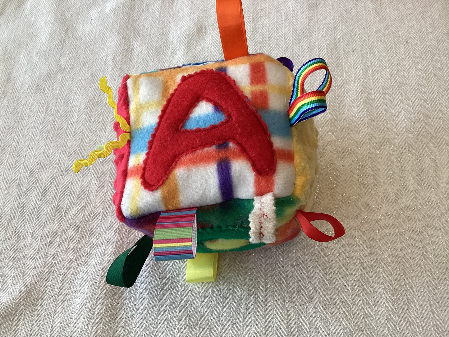 Sensory | Crinkle Toy A B C D Letter Block