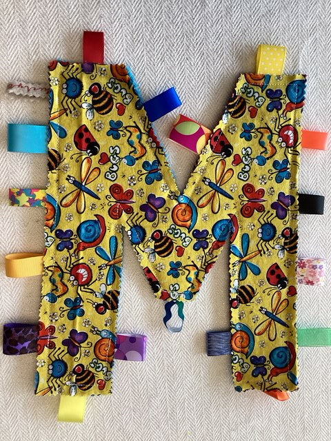 Sensory | Crinkle Toy Letter M