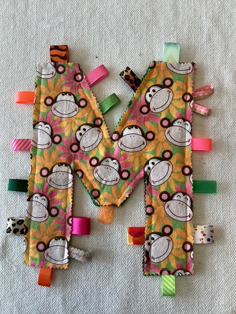 Sensory | Crinkle Toy Letter M