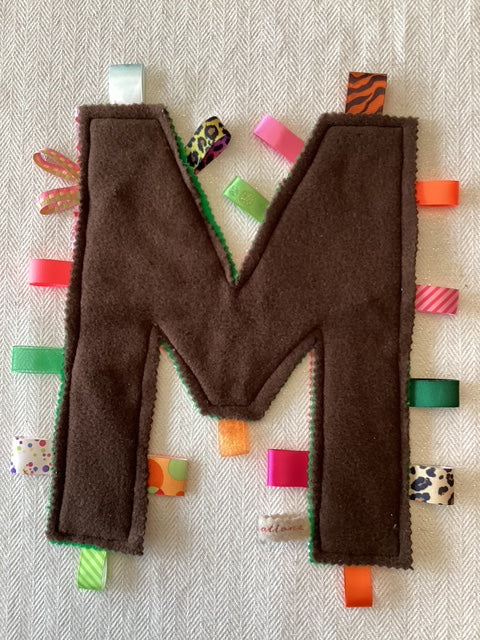 Sensory | Crinkle Toy Letter M