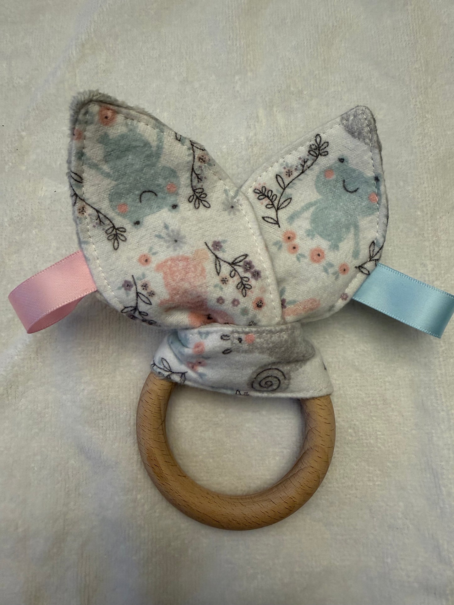 Sensory | Bunny Crinkle Teething Ring